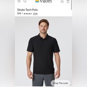 NWT!!! Men’s Vuori Strato Tech Polo